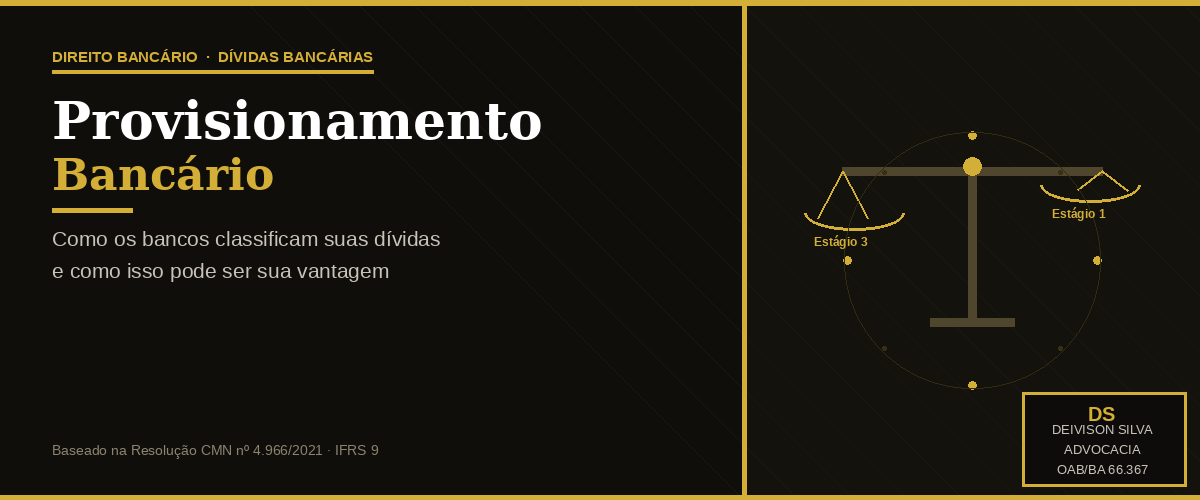 Provisionamento Bancário — Deivison Silva Advocacia